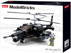 Sluban Model Bricks - Army Kamov KA-50 harci helikopter építőjáték készlet (M38-B0752)