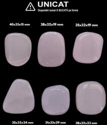 Palm Stone Manganocalcit Natural - 31-40 x 32-33 x 15-29 mm - (XL) - 1 Buc