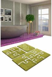 Chilai Puzzle Green fürdőszobaszőnyeg 3 darabos szett (359CHL3213)