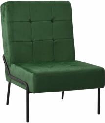vidaXL Scaun de relaxare, verde închis, 65x79x87 cm, catifea (325772)