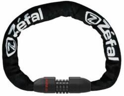 Zéfal K-Traz M12 Code számkombinációs láncos lakat, 8 mm x 80 cm, fekete