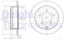 DELPHI Disc frana DELPHI BG4198 (BG4198) - automobilus