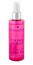 Makeup Revolution London I Heart Revolution Fixing Spray Guava & Rose spray fixator 100 ml pentru femei