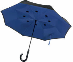  Fordított Esernyő kifordítható dupla rétegű 102cm - kék (900237)