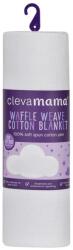 Clevamama Paturica din bumbac Waffle Weave 120 x 140 cm- White Clevamama 3465