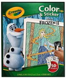 Crayola Frozen: Carte de colorat cu stickere colorate (04 5864G)