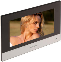 Hikvision Videointerfon de interior IP Hikvision DS-KH6320-TE1, 7 inch, slot card, aparent, PoE (DS-KH6320-TE1)