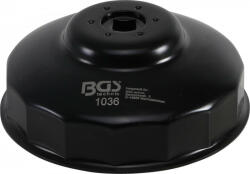 BGS technic Olajszűrő leszedő kupak, fekete színben, 99mm x 15 lap(BGS 1036) (BGS-1036)