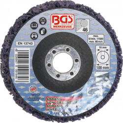 BGS technic Technic Négertárcsa fekete Ø 100 mm Befogófurat 16 mm (BGS-9184) (BGS-9184)