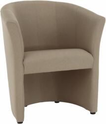 TEMPO KONDELA Klub fotel, bézs anyag, CUBA - kondela