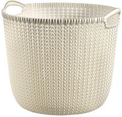 Curver 03675-X64 coș rotund Knit 30 l, crem