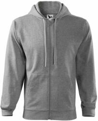 MALFINI Férfi felső Trendy Zipper - Sötétszürke melírozott | XL (4101216)