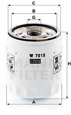 Mann-filter Filtru ulei MANN-FILTER W 7015 - automobilus