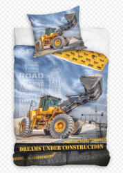  Markológép/homlokrakodó kék 2 részes ágyneműhuzat