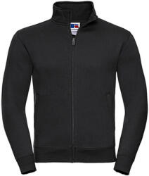 Russell Férfi pulóver hosszú ujjú Russell Europe Men's Authentic Sweat Jacket - XS, Fekete