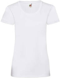 Fruit of the Loom Női póló Csapott ujjú Fruit of the Loom Valueweight T Lady-Fit - M (12), Fehér