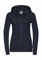 Russell Női kapucnis hosszú ujjú pulóver Russell Europe Ladies' Authentic Zipped Hood XL, Sötétkék (navy)