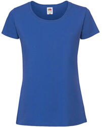 Fruit of the Loom Csomag akciós póló (minimum 3 db) Női póló Rövid ujjú Fruit of the Loom Lady-Fit Ringspun Premium T - S, Királykék