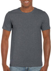 Gildan Férfi póló Rövid ujjú Gildan Softstyle Ring Spun T-Shirt - S, Sötét heather szürke