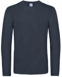 B&C Collection Férfi hosszú ujjú póló B&C #E190 LSL -XL, Sötétkék (navy)