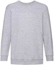 Fruit of the Loom Gyerek Pulóver Hosszú ujjú Fruit of the Loom Classic Set-In Sweat Kids - 140 (9-11), Heather szürke