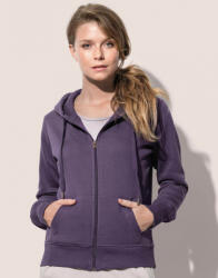 Stedman Női hosszú ujjú pulóver Stedman Sweat Jacket Select Women S, Opál fekete