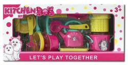 Magic Toys Rózsaszín Kutyusos Konyhai Edény Készlet (MKL628430)