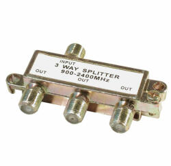 USE TSP 1911 F splitter / F elosztó, SAT, 900-2400 MHz, műholdas, 1 bemenet, 3 kimenet
