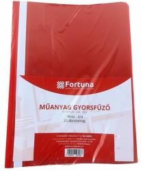 Fortuna Gyorsfűzõ FORTUNA műanyag piros 25 db/csomag (FO00089) - tonerpiac