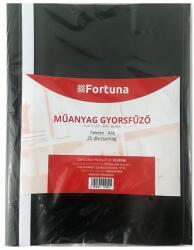 Fortuna Gyorsfűzõ FORTUNA műanyag fekete 25 db/csomag (FO00086) - tonerpiac