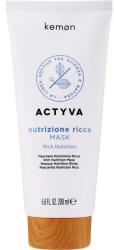 Kemon Mască intensiv hidratantă pentru păr - Kemon Actyva Nutrizione Ricca Mask 200 ml