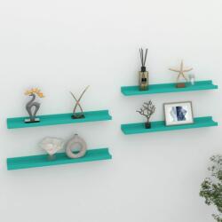 vidaXL Rafturi de perete, 4 buc. , albastru, 60x9x3 cm (326715) Raft