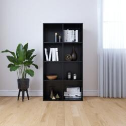 vidaXL Bibliotecă/Servantă, negru, 66 x 30 x 130 cm, PAL (800154) - comfy