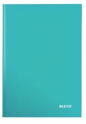 LEITZ Beíró, A5, kockás, 80 lap, keményfedeles, LEITZ "Wow", jégkék (E46281051)