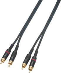 Soundsation WM-2RCA2RCA50 - Wiremaster adapterkábel 2 x RCA - 2 x RCA / 5 m - E931E