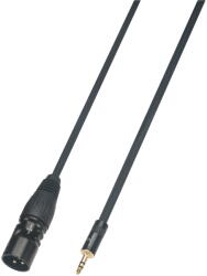 Soundsation WM-MJXLRM30 - Wiremaster adapterkábel Mini jack sztereo 3.5 - papa XLR / 3 m - E936E