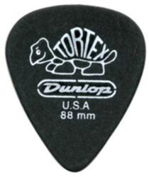 Dunlop 488R-088 - Tortex Pitch Black Pick, 0.88, Refill Bag of 72 Picks - P290P