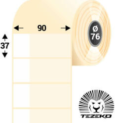 Tezeko Kábeljelölő, 90 * 37 mm-es 1 pályás műanyag etikett címke (3000 címke/tekercs) (M0900003700-002) - cimke-nyomtato