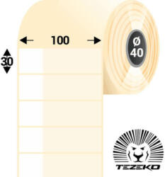 Tezeko Kábeljelölő, 100 * 30 mm-es 1 pályás műanyag etikett címke (500 címke/tekercs) (M1000003000-001) - cimke-nyomtato