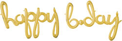 Amscan Balon din folie cu font scris "happy b-day" auriu