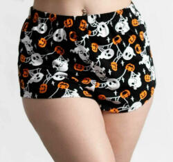 KILLSTAR Pantaloni scurți pentru femei (pijama) KILLSTAR - Haunted Pumpkin - Negru - KSRA004605