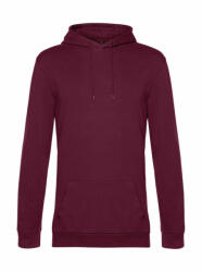 B&C Collection Férfi kapucnis hosszú ujjú pulóver B and C #Hoodie French Terry L, Bor
