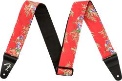 Fender Hawaiian Strap, Red Floral
