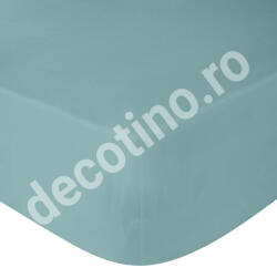 Decotex Style Cearceaf de pat ranforce, 100% bumbac, albastru murdar