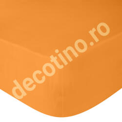 Decotex Style Cearceaf de pat ranforce, 100% bumbac, portocaliu