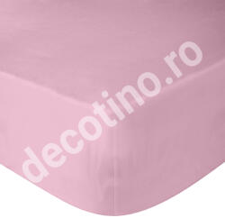 Decotex Style Cearceaf de pat ranforce, 100% bumbac, roz praf
