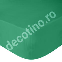 Decotex Style Cearceaf de pat ranforce, 100% bumbac, verde inchis