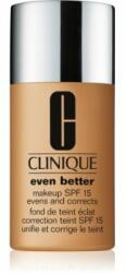 Clinique Even Better Makeup SPF 15 Evens and Corrects коригиращ фон дьо тен SPF 15 цвят WN 100 Deep Honey 30ml