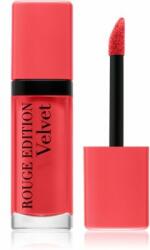 Bourjois Rouge Edition Velvet течно червило с матиращ ефект цвят 04 Peach Club 7.7ml