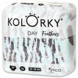 Kolorky Day Feathers еднократни ЕКО пелени размер XL 12-16 Kg 17 бр